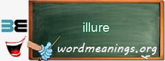 WordMeaning blackboard for illure